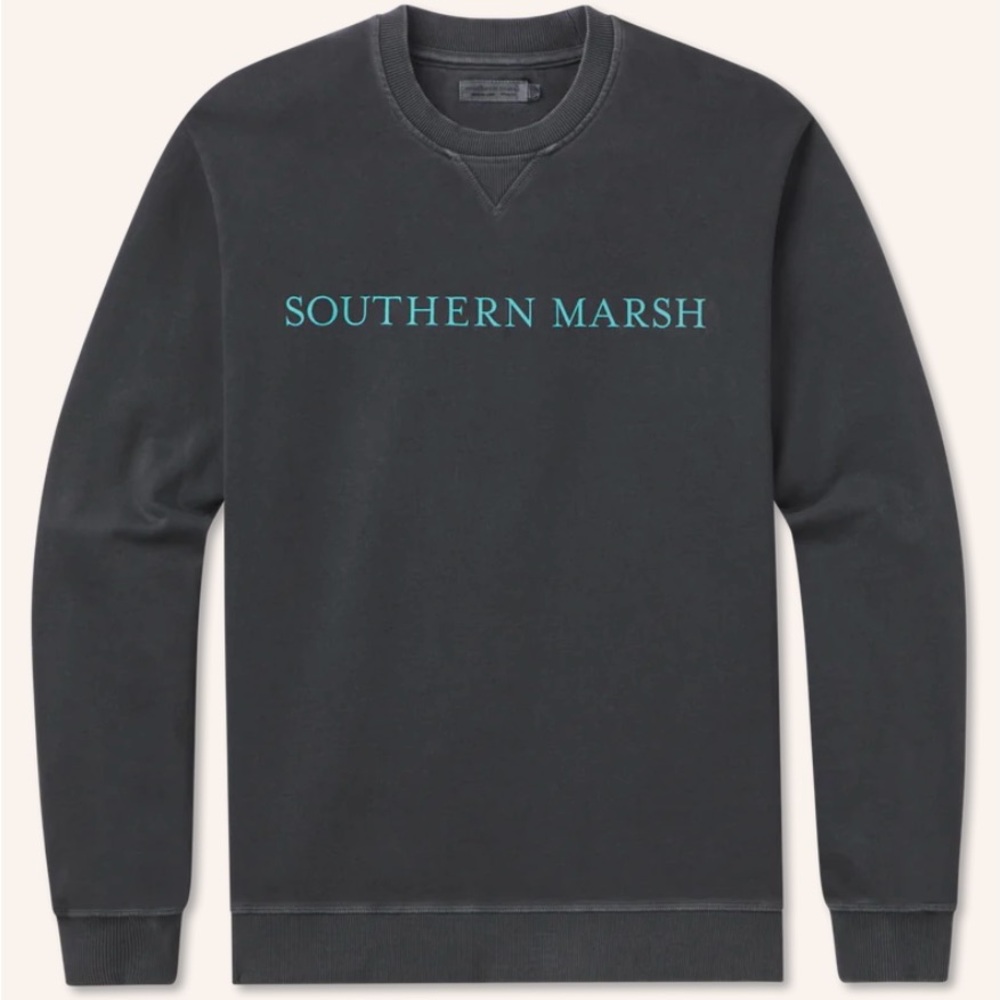 Southern Marsh seawash sweatshirt crewneck sweater Washed Midnight Grey